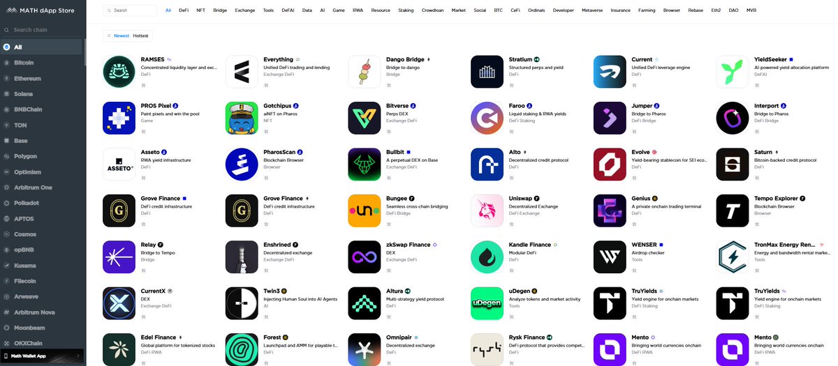 MathWallet_KR's tweet photo. 🔥최신 등록 dApp

MATH dApp 스토어: https://t.co/E24BRnZySz

@RamsesExchange @dango @Farooxyz @jumperapp @InterportFi @alto_money @grovedotfinance @zkSwap_finance

$MATH https://t.co/2dff3lqk0w