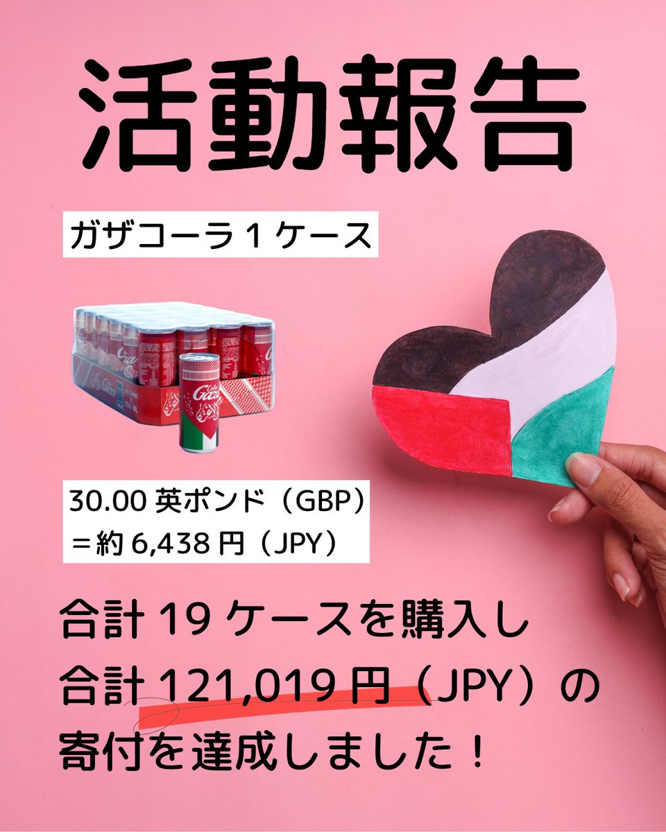 tomo__327's tweet photo. ガザコーラを初めて買った時は何週間も家に放置してしまって何もできないままだったけど
今では協力してくれる人がたくさんできてこんなに寄付活動が実現したし、セクマイ界隈以外の社会問題と真摯に向きあう様々な人たちとの出会いがとても癒しのコミュニティになっている。 https://t.co/Ob58kuCUM3