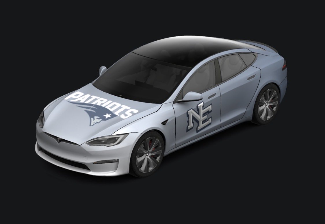 patrick_lynch's tweet photo. Here’s my @Tesla inspired vote for the @Patriots to rock the @nikefootball “Rivalries” 2025 jersey as their PRIMARY jersey for 2026! https://t.co/xt6Kt5oQSV