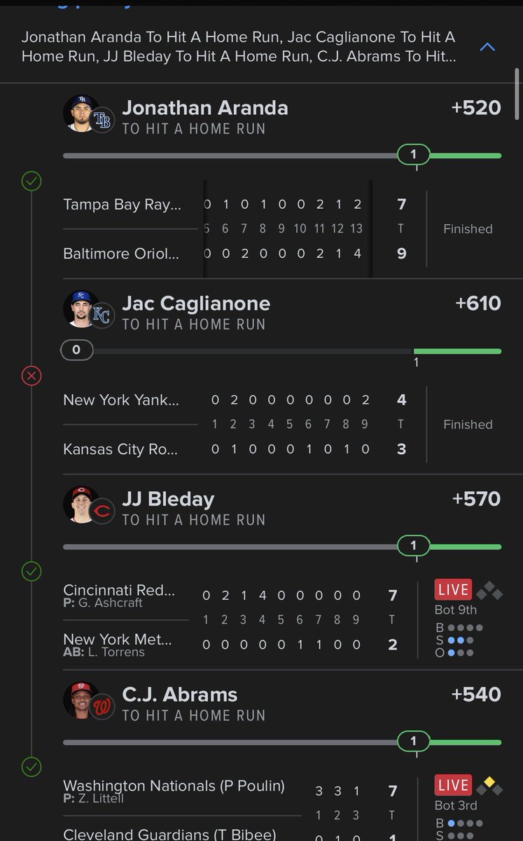 MTPreverend's tweet photo. Well not a lucky day two 3/4 home run slips today https://t.co/HUGlTHEhqv