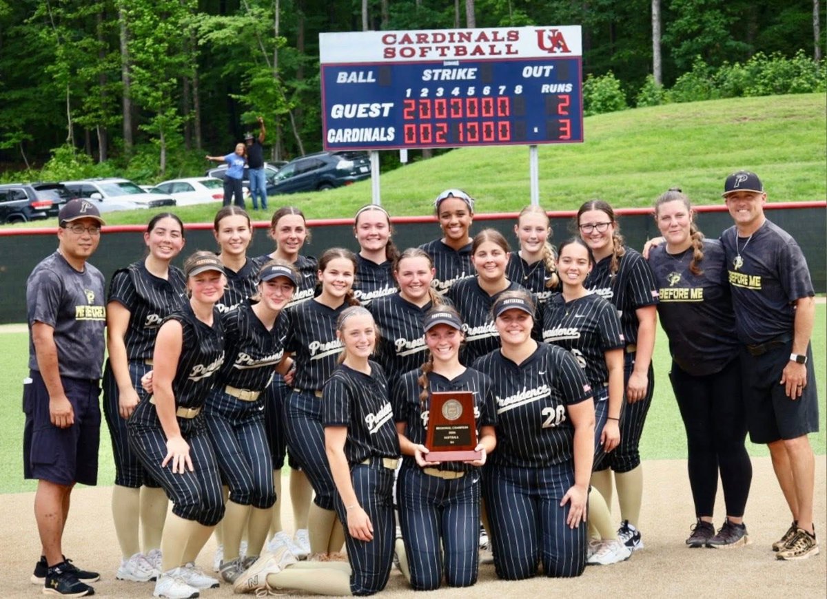phs1softball's tweet photo. They did it!! PHS Varsity Softball team is going to States!! Won best of 3  against a strong West Forsyth team!  Offensive leaders: @EllaLamprey2009 2:4 1R @Sophie_15_S 1:3 2RBI @phoenixyscott 1:3 1RBI. In ⭕️: @Sophie_15_S 7IP 5H 1ER  9K! 🖤💛🥎 https://t.co/o1BOepBMn6
