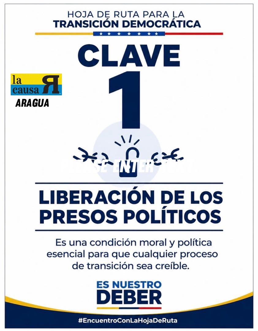 LCRenAragua's tweet photo. Hoja de Ruta de la Transición Democrática (I) https://t.co/R8upVEVem8