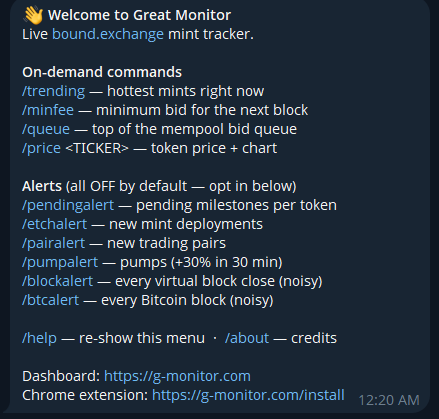 greatmonitorr's tweet photo. Use start command to see all useful info. We will add more features soon https://t.co/iLaIkT3xNs