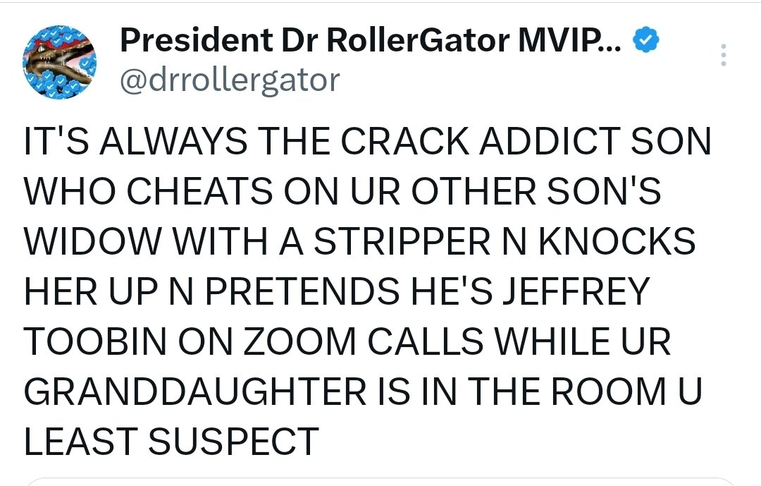 President Dr RollerGator MVIP PhD tweet media