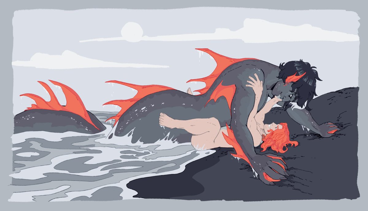 bluedillylee's tweet photo. almost didn't make it in time for mermay 🧜‍♂️ #jasontodd #royharper #jayroy #mermay https://t.co/C4EmqJGTbs