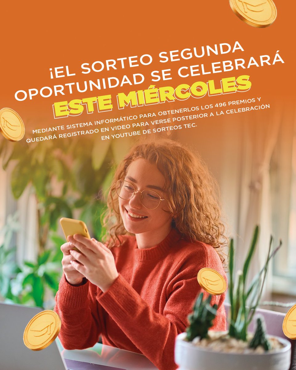 SorteosTec's tweet photo. 🚨🍀 ¡ATENCIÓN! Tu boleto del 50° Sorteo Educativo podría darte una Segunda Oportunidad para GANAR 👀💸

🎉 ¡Sí! Hay 496 premios esperándote:
💰 desde $600 hasta $1,000,000

📲 Si tu boleto es físico, solo escanea el QR y registra tus datos para participar.

💻 Si tus boletos son digitales y los compraste en el sitio web, recibirás automáticamente tu certificado de participación.

⏰ ¡Aún estás a tiempo!
La Segunda Oportunidad se celebrará este miércoles 🔥
✨ Porque una segunda oportunidad… puede cambiarlo TODO.