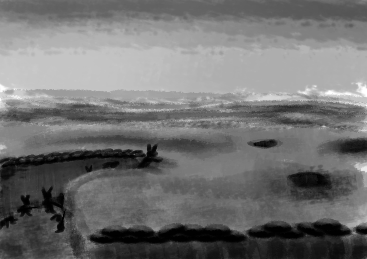 GrandpuhTy's tweet photo. "The surrounding territory of Rabbit Hole in the High Desert contain a network of fortified trenches guarding the main entrances into their sections of the Underwarrens, backed up by the occasional half-buried pillbox and a worrying amount of remotely detonated explosives." https://t.co/PTQG58rSsw