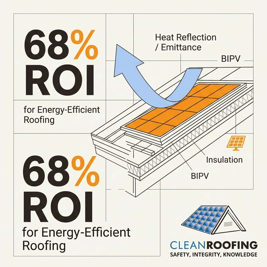 CleanRoofing's tweet photo. San Jose faces 2026 Title 24 mandates. High-performance roofs drive housing ROI.

We maximize:
- Aged solar reflectance (sustains long-term cooling)
- Thermal emittance (sheds absorbed heat)

Consult our technical team to evaluate your asset. #SanJoseRealEstate #Roofing https://t.co/kurXAmDkz6