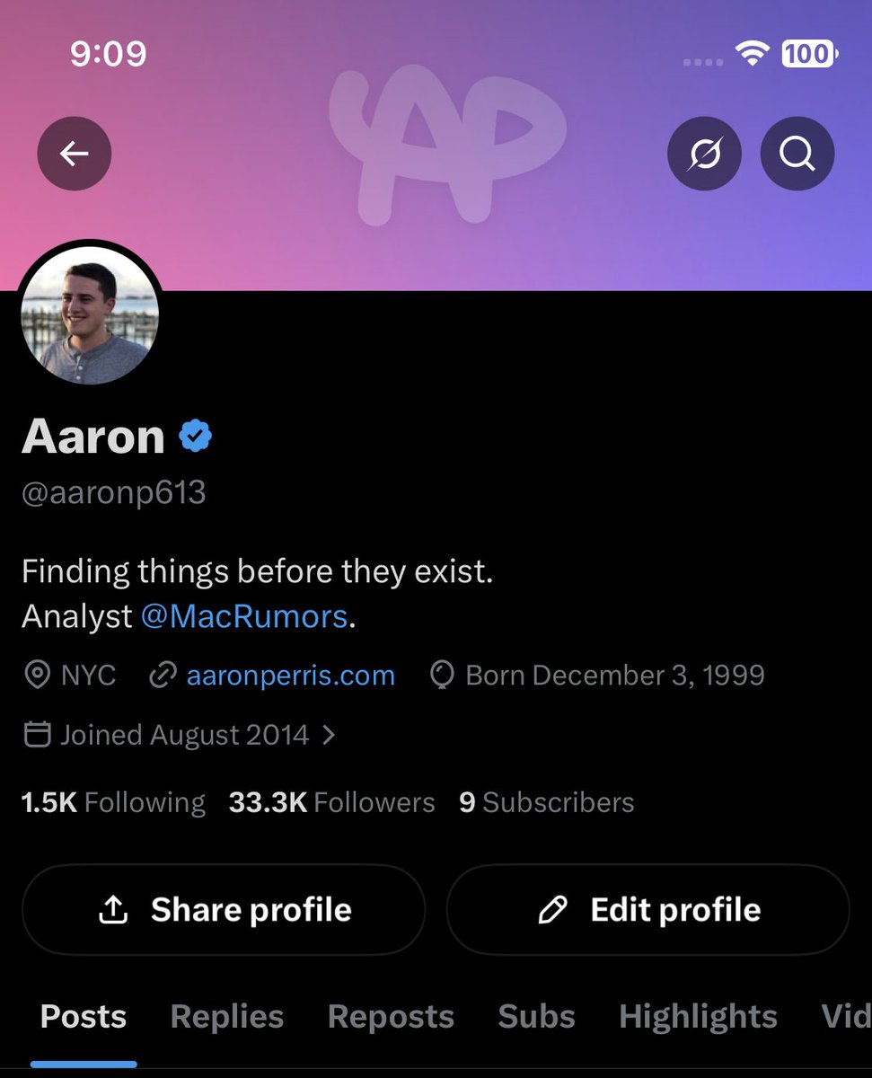 Aaron tweet media
