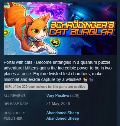 Schrodinger's Cat Burglar 🐱 OUT NOW tweet media
