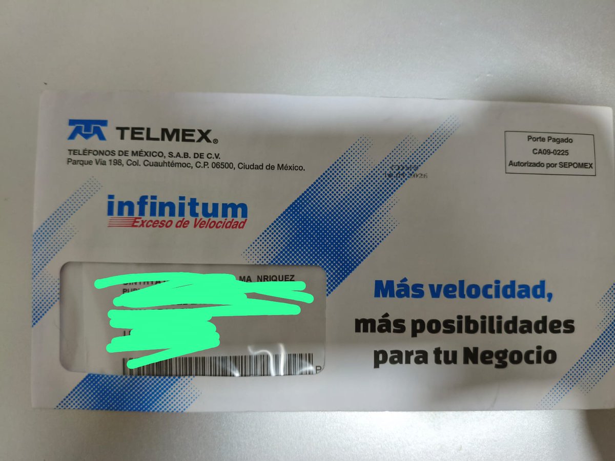 pablofra1's tweet photo. ¿Cómo es posible que @Telmex no coteje datos e instale un servicio usando un domicilio ajeno? Esto infringe la Ley de Protección de Datos Personales. Incumplieron su plazo de 72 horas para solucionar, ¿alguna respuesta? O ¿ procedo con mi denuncia ante @Profeco ? @TELMEXSoluciona https://t.co/qJQQVQN8DV