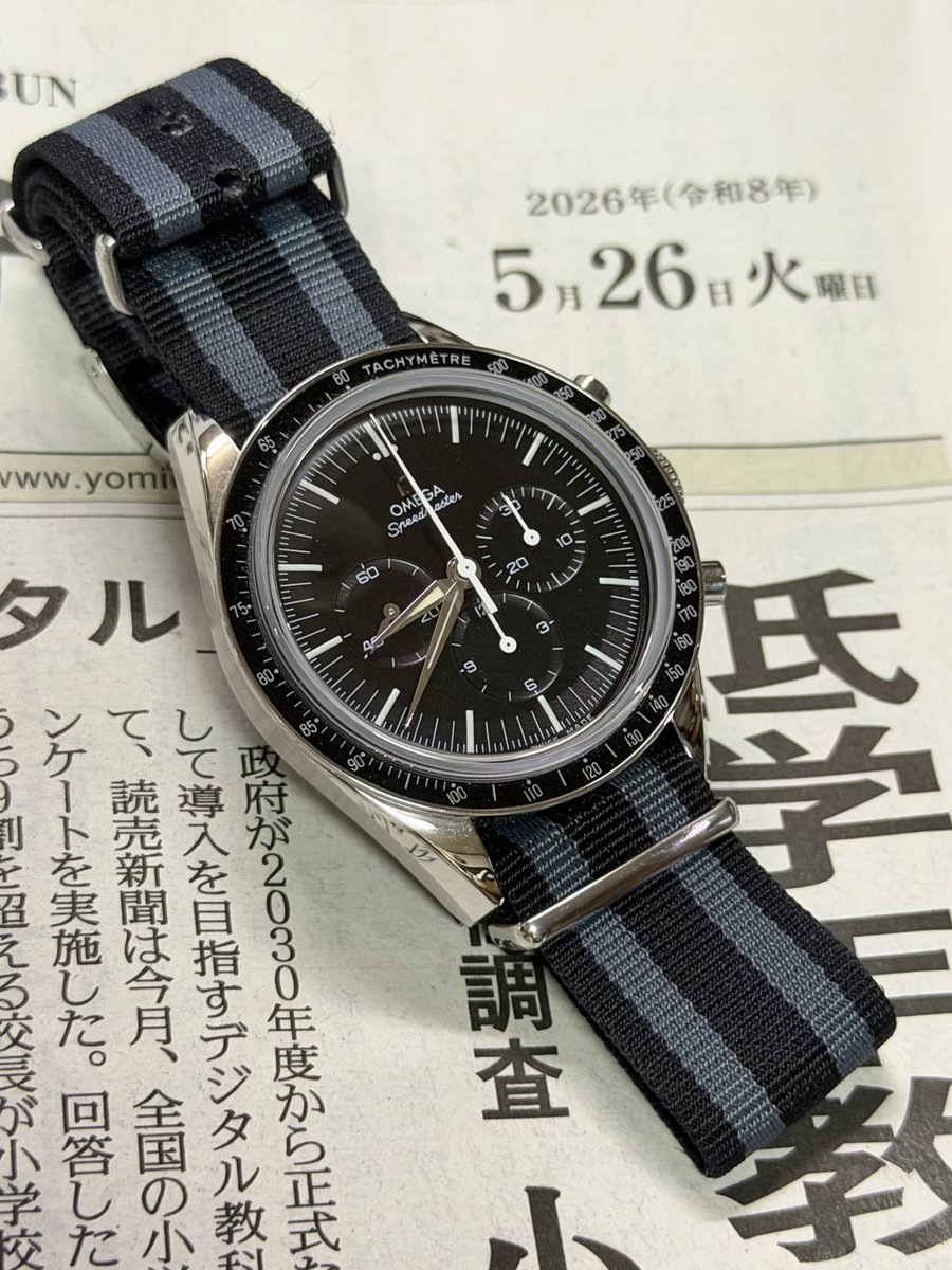 rc30kai's tweet photo. 令和8年5月26日
本日火曜日 #スピーディーチューズデー 
#SPEEDYTUESDAY 
本日の時計は、 #OMEGA #numberededition 
#omegafirstinspace https://t.co/Pp0ECTzQA3