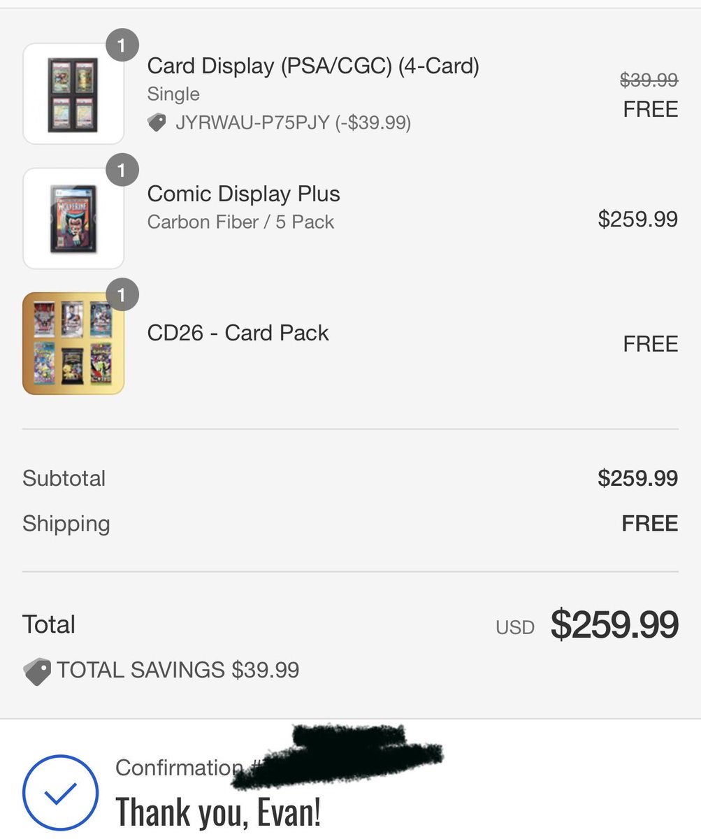 MrEvanSimpson's tweet photo. @vaultedcollect Thank you! Needed these to display my freshly graded signed comics from Megacon! 
Great deals! Best way to display the collectibles !! Thank you again! Keep doing great things !! #sinceday1 #bestdisplay #VaultedIsLegendary 
Still need the Funko pop 3 case for signings at cons! 🧞‍♂️ https://t.co/reOo9oXfFJ