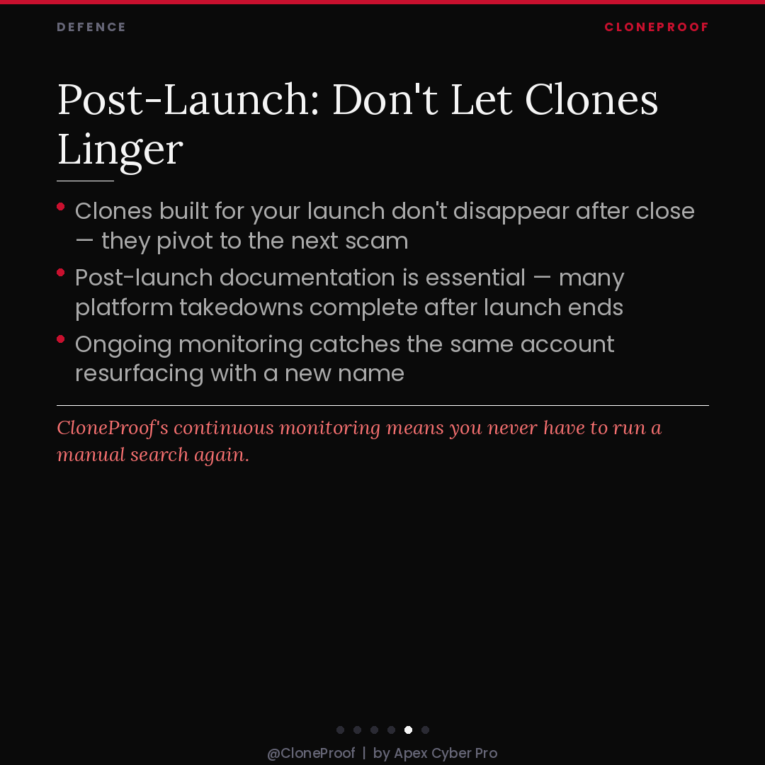 CloneProof's tweet photo. Launch your product and service, not someone else's scam career. https://t.co/gtRp0NgAKX
