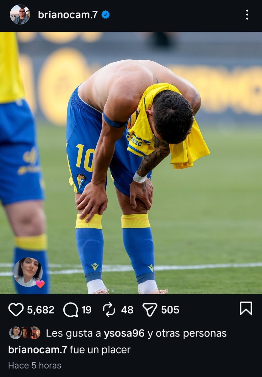 michumm7's tweet photo. Brian Ocampo confirmó en su Instagram que no continuará en el Cádiz de cara a la próxima temporada.

Queda libre a finales de junio. https://t.co/hlufwFRdrf