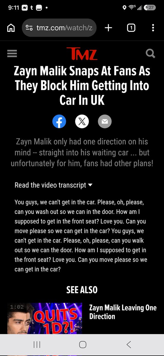 DWilson9098561's tweet photo. Zayn has called out TMZ for blaming his fans on the situation that happened at his hotel in Manchester. I admire Zayn's bravery and his love for his fans.
#ExposeTMZandHarvey
#ExposeTheCorruptandEvil
#ProtectZayn
#LoveandRespectZayn
#AlwaysonYourSideZayn
#OurBradfordKing https://t.co/vgA03keAff