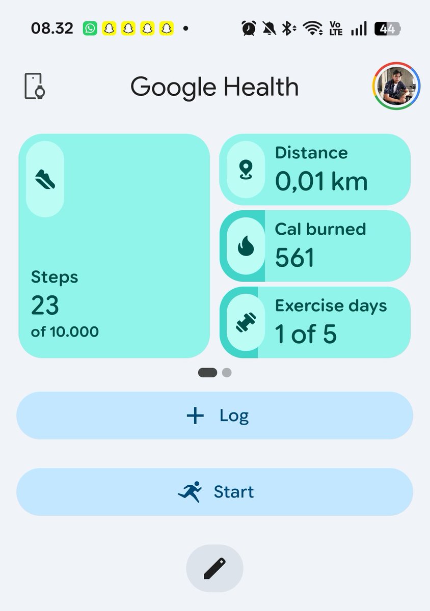 abishafadhli's tweet photo. have been using Google health. so far, average experience tbh https://t.co/U26LaH7812