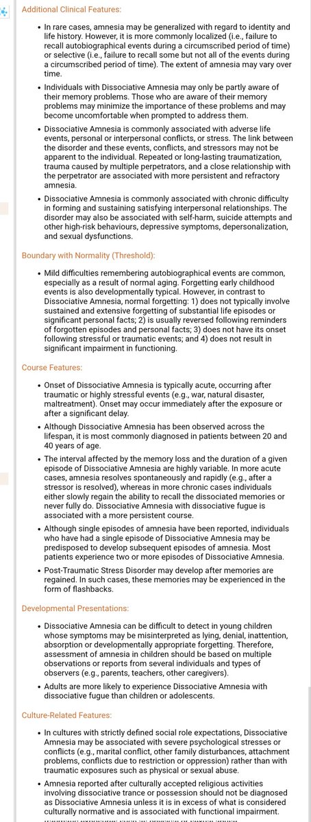 GuardiansSystem's tweet photo. @soothedspirit We (thankfully) found that just reading through the criteria for dissociative amnesia itself helped us understand it a lot better. Though we far prefer the ICD's entry over the DSM's entry :P
https://t.co/0Igh4nubaV https://t.co/drrHm28niW