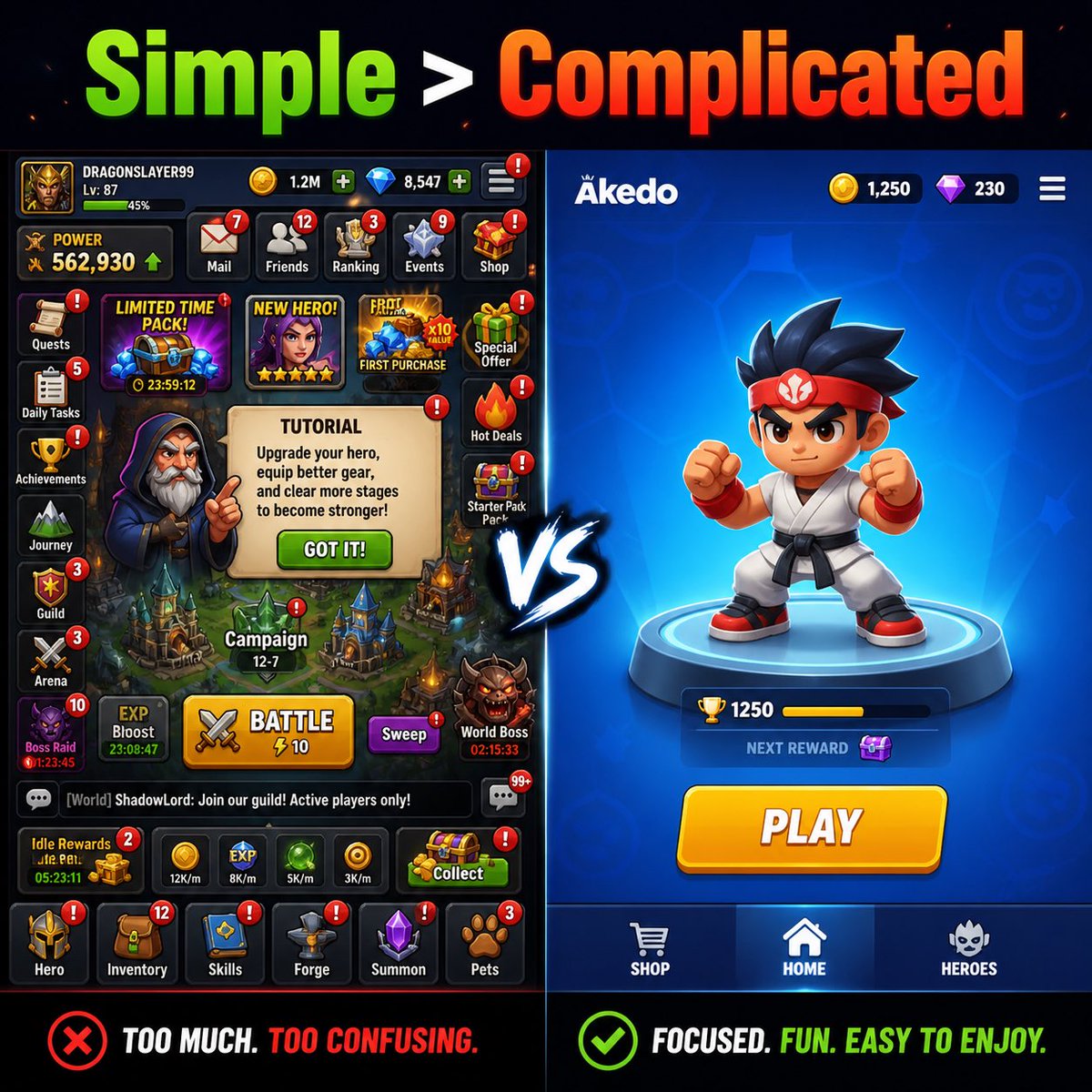akedo_gaming's tweet photo. You shouldn’t need a tutorial to enjoy a game.

Some games overcomplicate things before you even have fun.

Akedo games keep it simple — tap, understand, play instantly.

Jump in → https://t.co/l8GKB74jMU

#CasualGaming #SimpleFun #Akedo https://t.co/z98gHNKmJ1