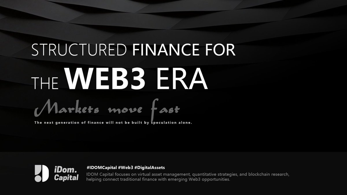 iDomCapital's tweet photo. Digital finance is entering a more structured era.

IDOM Capital focuses on virtual asset management, quantitative strategies, and blockchain research, helping connect traditional finance with emerging Web3 opportunities.

#IDOMCapital #Web3 #DigitalAssets https://t.co/blFss48LHH