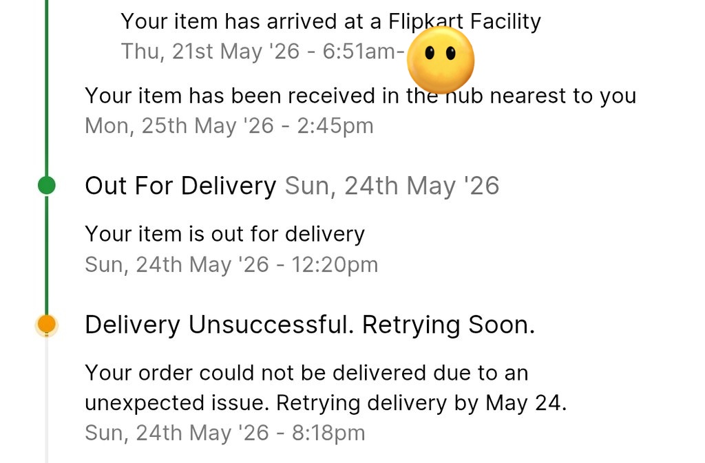 HarshitSuresh2's tweet photo. @Flipkart @flipkartsupport my order is not delivered yet. It reached my city on 21st May and since then it is out of delivery but today is 26th May, and still I am waiting for it. There is neither no call from the delivery agent nor his number is available in app to be contacted. https://t.co/n63RlGpQJP