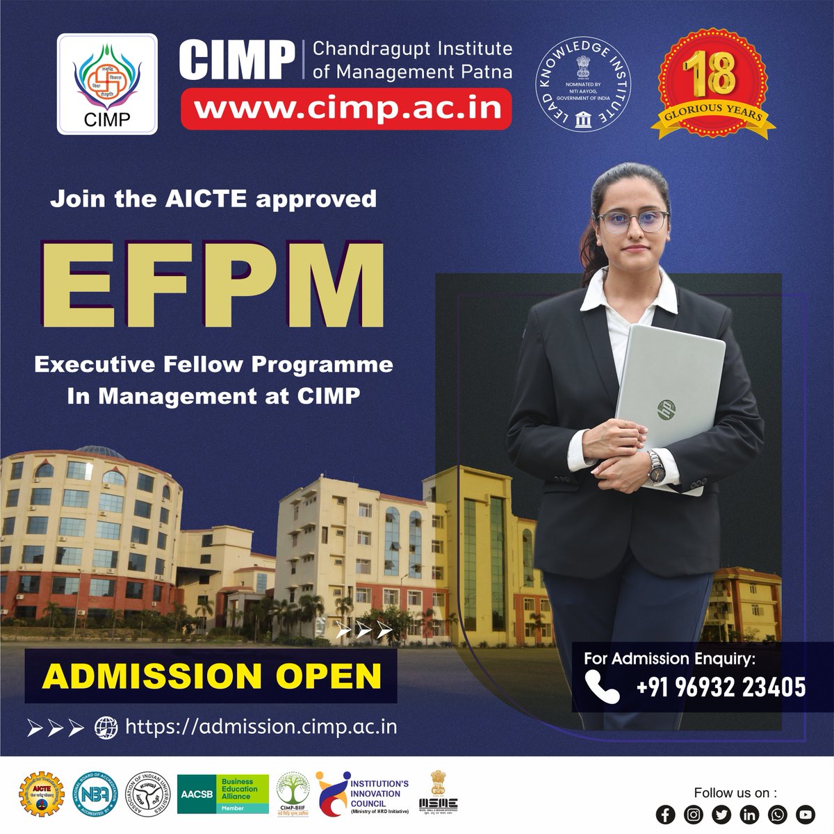Chandragupt Institute of Management Patna (CIMP) tweet media