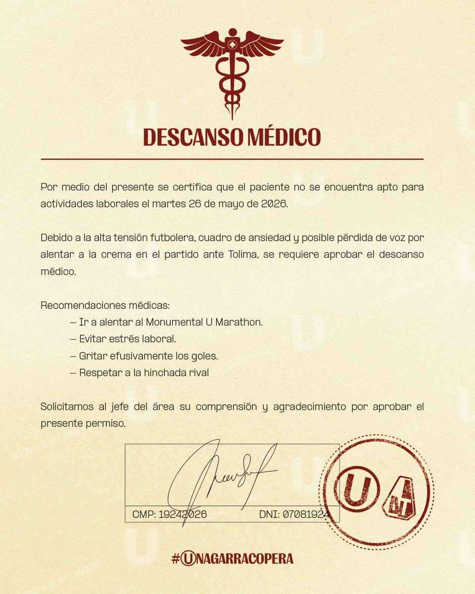 Universitario tweet media