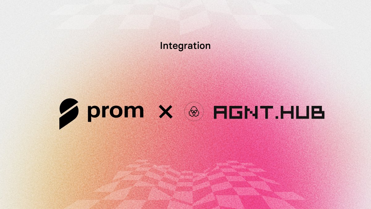 prom_io's tweet photo. 🚀 PROM ecosystem × @agnt_hub 🤝

AGNT Hub is building an ecosystem for AI agents — enabling autonomous systems to interact, execute tasks, and coordinate across services.

At PROM, we’re developing the economic layer that enables those agents to transact, exchange value, and settle payments programmatically.

Together, this connects agent execution with native economic coordination.

A step toward the human-to-agent economy. 🚀