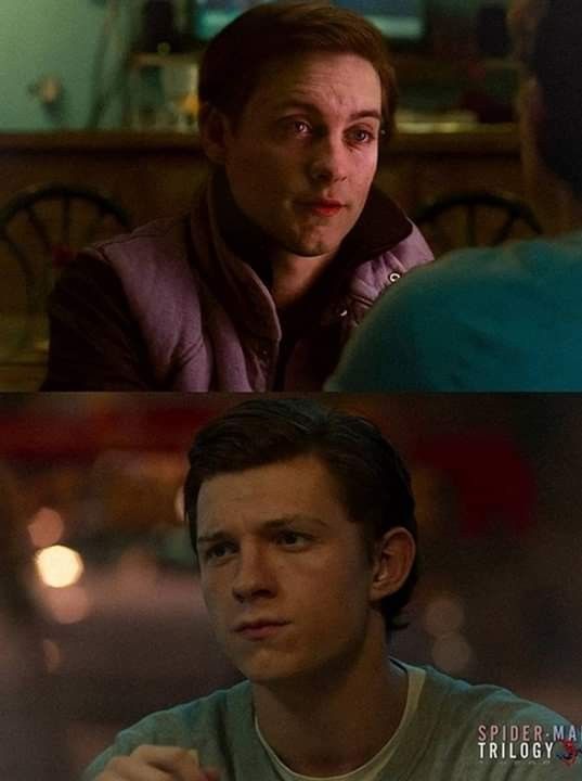 thswingerp's tweet photo. In the crazy conversation, how does Peter 2 manage to win over girls.
@Spidertlogy
.
.
.
.
.
.
.
.
#tomholand #tobeymaguire #spiderman #peter1 #peter2 https://t.co/iheIN5dpDq