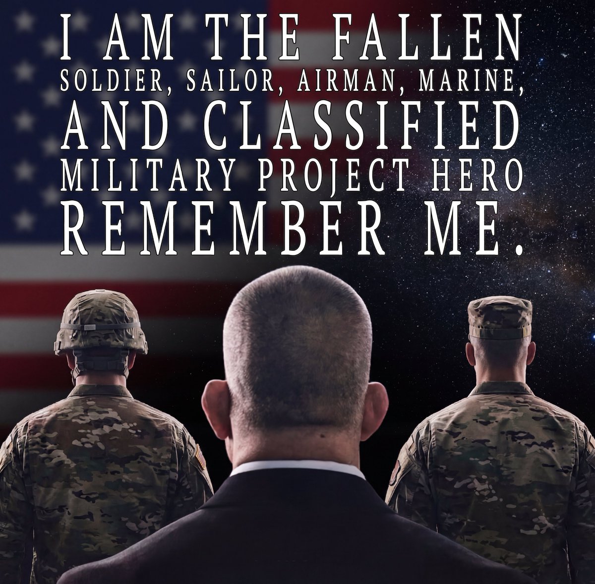 emerysmith33's tweet photo. In honor of #MemorialDay, we remember those who gave the ultimate sacrifice — fallen soldiers, sailors, airmen, Marines, Guardians, and the unsung heroes of classified missions whose names may never be spoken, but whose courage echoes forever.

To the families who carry their memory, we stand with you in gratitude and respect.

To those still serving, seen and unseen: we love you, we honor you, and we do not take your sacrifice lightly.

#HonoringHeroes #HonorTheFallen #emerysmith