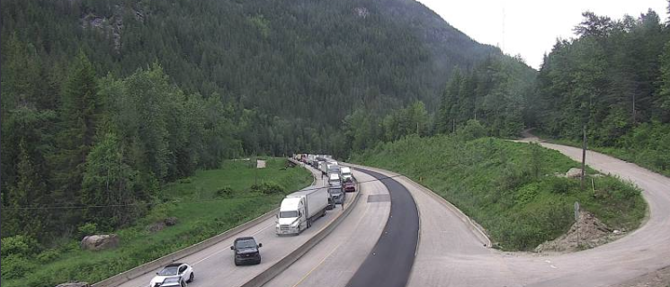 DriveBC's tweet photo. ⛔#BCHwy1 Closed 10km west of #Revelstoke due to vehicle incident between Summit Lake & Clanwilliam Bridge. Assessment in progress. https://t.co/x0hA68wLEc #Sicamous #GoldenBC #ThreeValleyGap https://t.co/MKu2ERpzcg