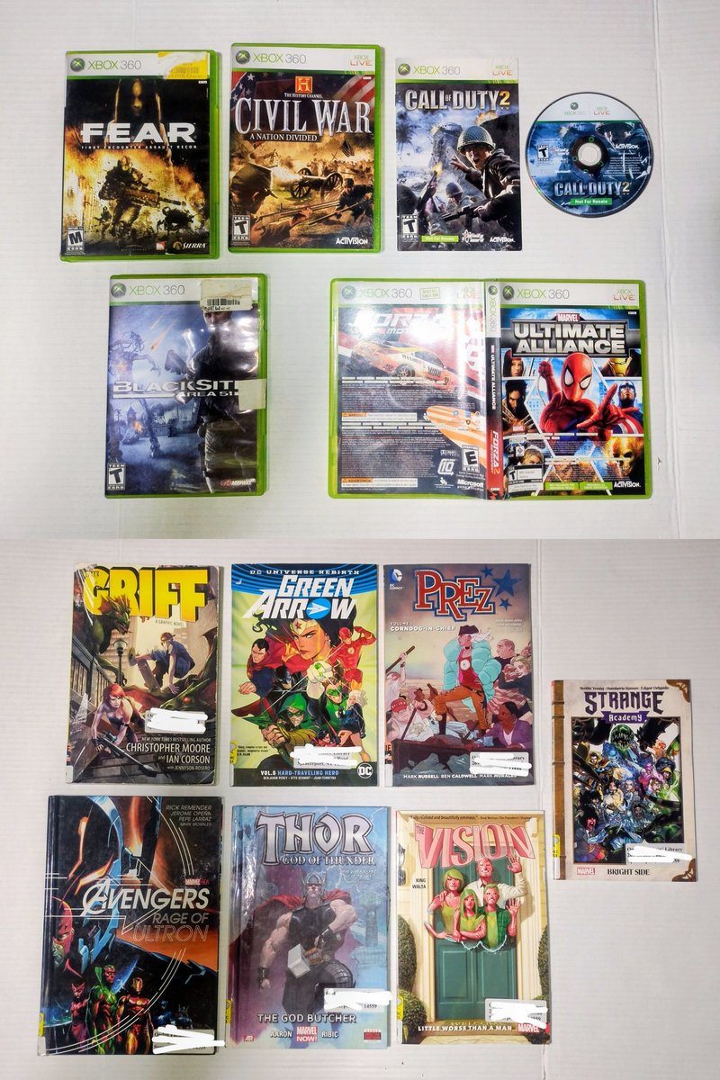 RobCollectsFigs's tweet photo. My last 2 weeks pick-ups

Last Week
1
Lobo from Walmart
Marvel Legends from Fb Mp
Current and back issue comics from LCS

2 weeks
2
Current comic books from LCS
Hardcover comic and figures from Goodwill
Figures from Target

3
Video Games from Fb free group
Comic from library sale https://t.co/zyZ8oWXSNn