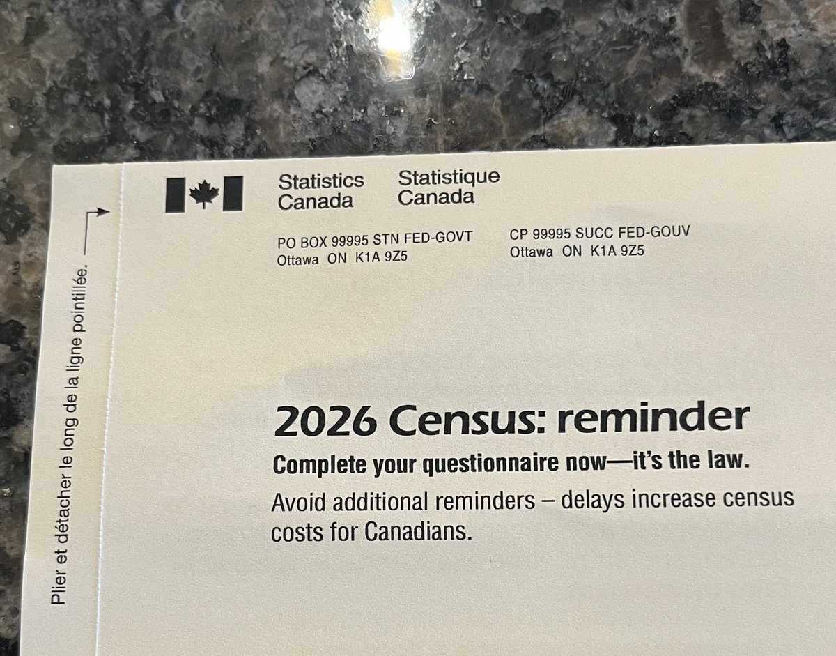 Red__Wilson's tweet photo. .@StatCan_eng incompetent government increases census costs for Canadians. We filled out our census and you still mailed this out. Enough with the threats. https://t.co/EzwoPqzV2C