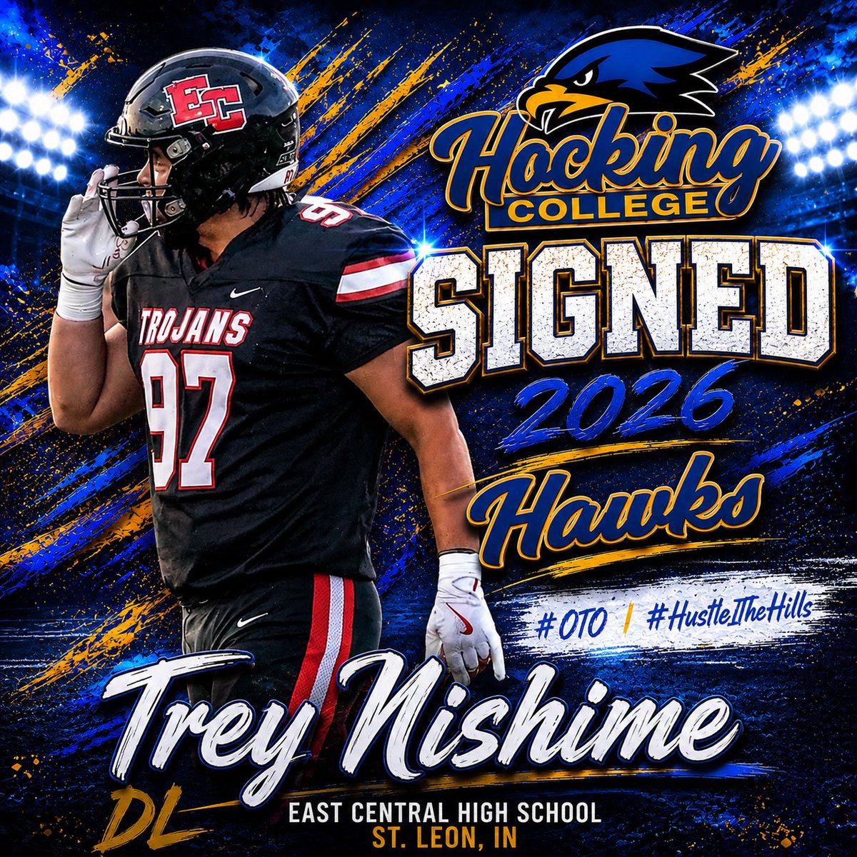 Nishy2007's tweet photo. Let’s work!!! #signed #hustlinginthehills #JucoProduct @HockingFootball @jmaxS8 @CoachDCherry4 @CoachMikeTyler @IndianaNsr @MaxPreps @SidelinePreps https://t.co/hQzoQp2njg