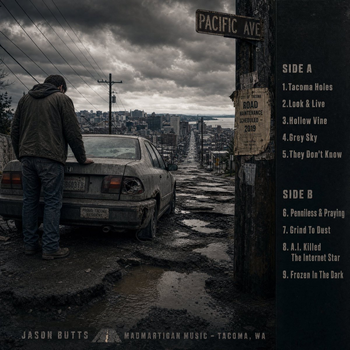Warrior74's tweet photo. Tacoma Holes' is exactly what this city feels like on a Tuesday morning. 9 songs, no filler. Which one are you most curious about?
#newalbum #newmusic #indieartist #Tacoma #rock music https://t.co/fWdBrSGTBE