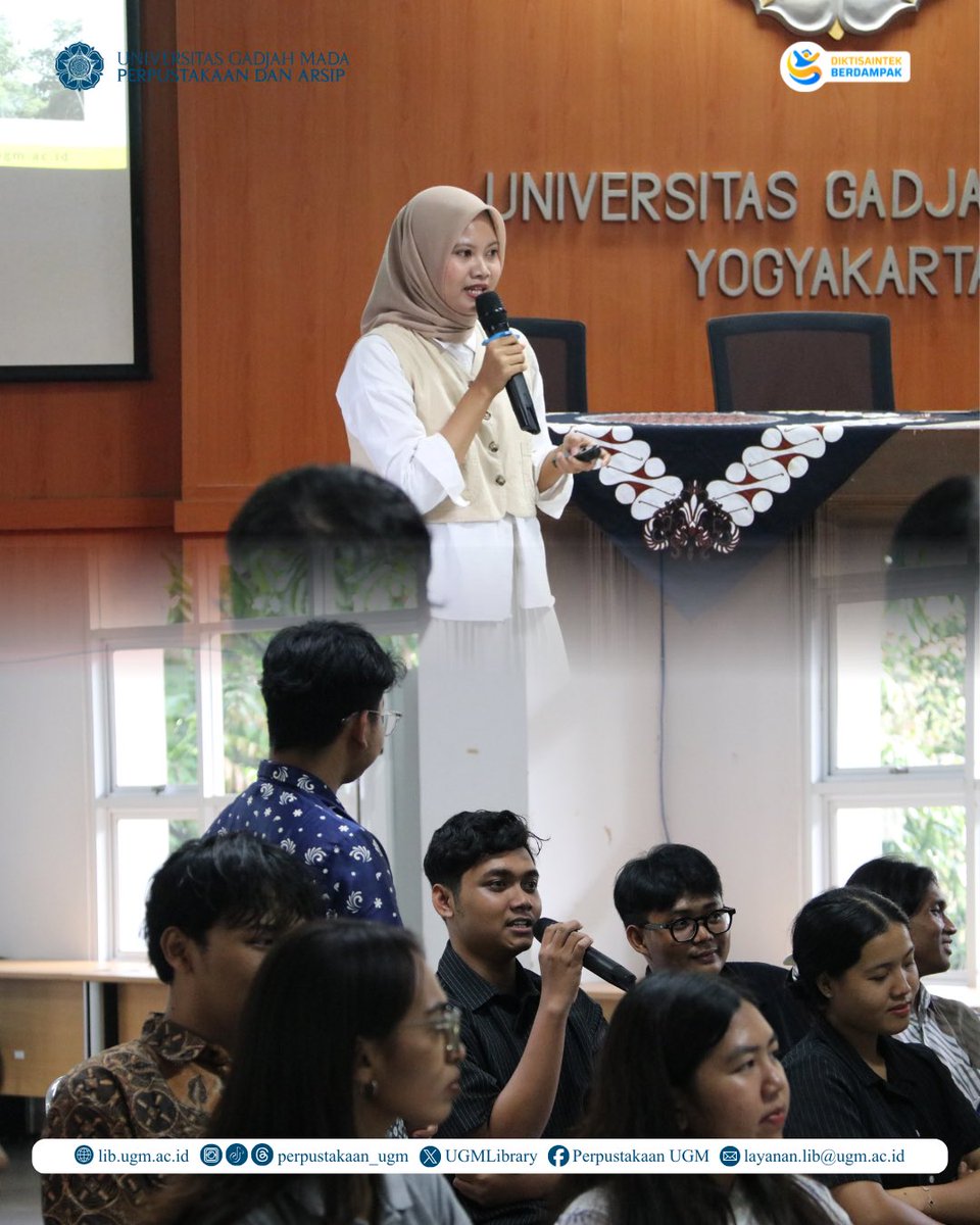 UGMLibrary's tweet photo. Puluhan mahasiswa Universitas Sanata Dharma dari Program Studi Pendidikan Bahasa dan Sastra Indonesia, Sejarah, PGSD, dan Ekonomi berkunjung ke Perpustakaan dan Arsip UGM pada Kamis (21/5). https://t.co/r6AJHjF7QB