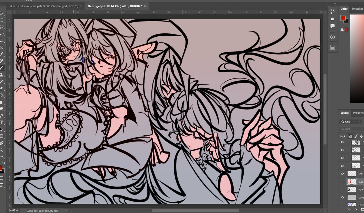 RLdumplingUwU's tweet photo. yuri oc selfcest incest wip https://t.co/LWsW9F20gw