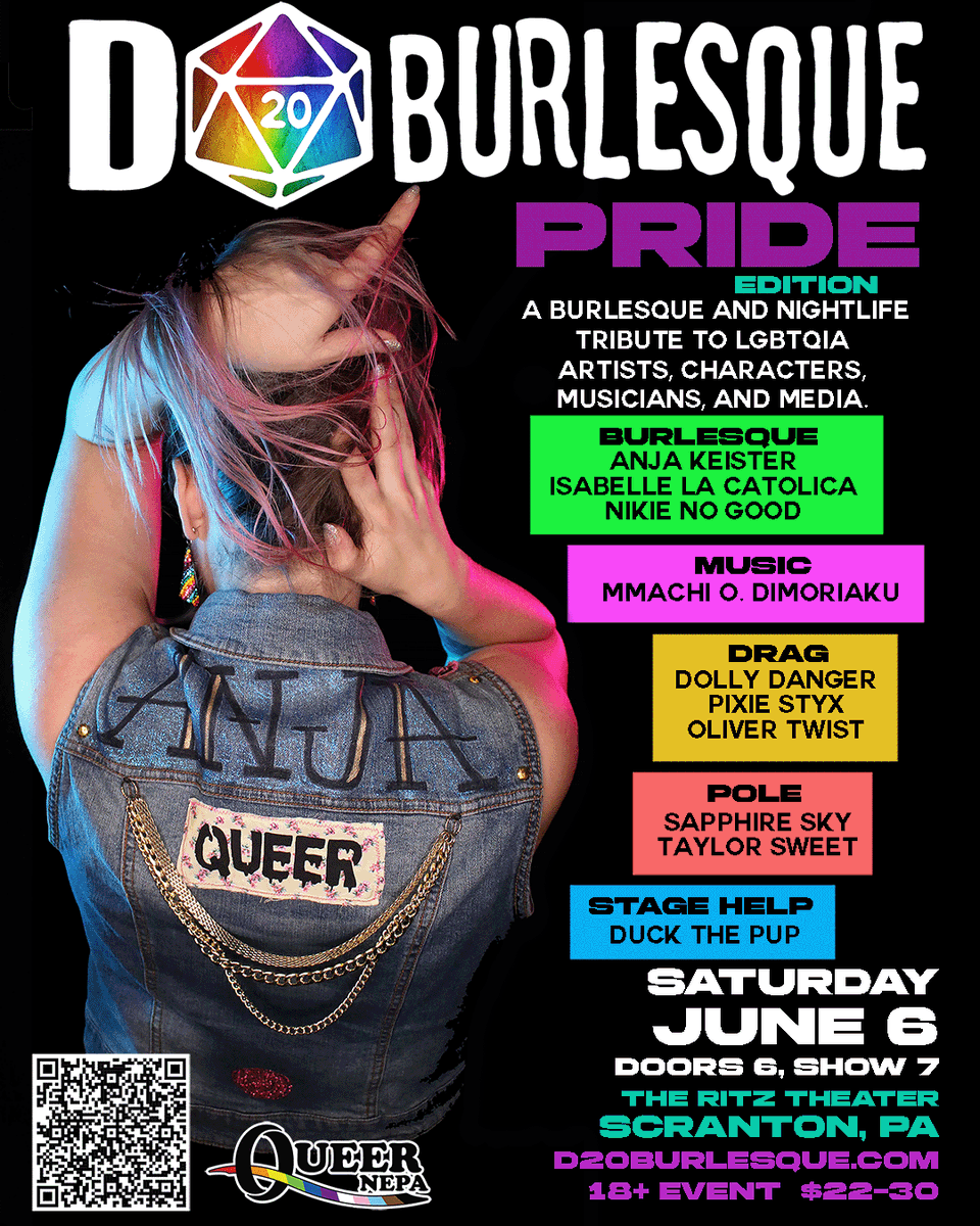 d20burlesque's tweet photo. PERFORMER SPOTLIGHT: Taylor Sweet
She’s your favorite bisexual menace! Taylor Sweet is a pole dance instructor, performer, studio owner, and event producer from the Jersey Shore.
Don't miss Taylor June 6th
D20 Burlesque Pride Edition
The Ritz Theater- Scranton, PA https://t.co/efW6Qfuepe