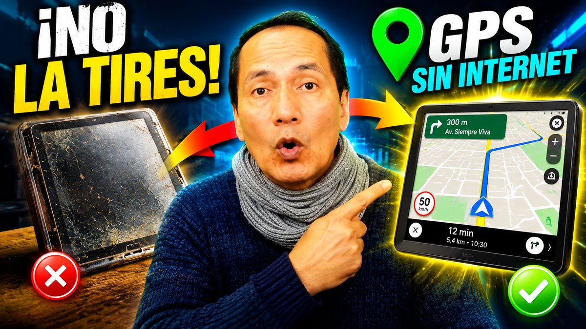 WinAplicaciones's tweet photo. ❤NO TIRES tu Tablet Vieja 😱 ¡La convertí en un GPS SIN INTERNET! | Sygic... https://t.co/hribgbuZ1e #Sygic #GPSOffline #TabletVieja #Android #GPS #SinInternet #Tecnologia #ReciclajeTecnologico #Android44 #MapasOffline https://t.co/fKllaTNcOU