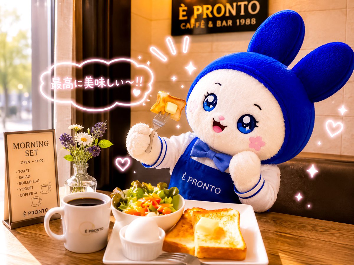 MimicchixTomo's tweet photo. ★大好きなE PRONTO★
モーニング A set 500(550)
コスパ最高!
#みみっち #モーニング #朝食 #エプロント #たまごっち #お嬢様 #みみっち好きと繋がりたい #癒し #かわいい #epronto https://t.co/XDLIbGFwnI