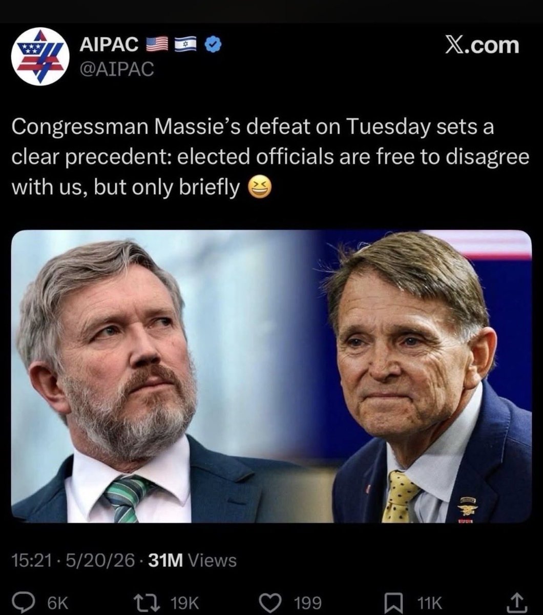 TofaRose's tweet photo. These Zionist Jewish Supremacists are SCOFFING in the face of the American public. “Disagree with us, and lose everything” is what this Zionist blackmail ring threatens to anyone who opposes them. Make no mistake, their time is coming to an end. https://t.co/uk4azoDatP