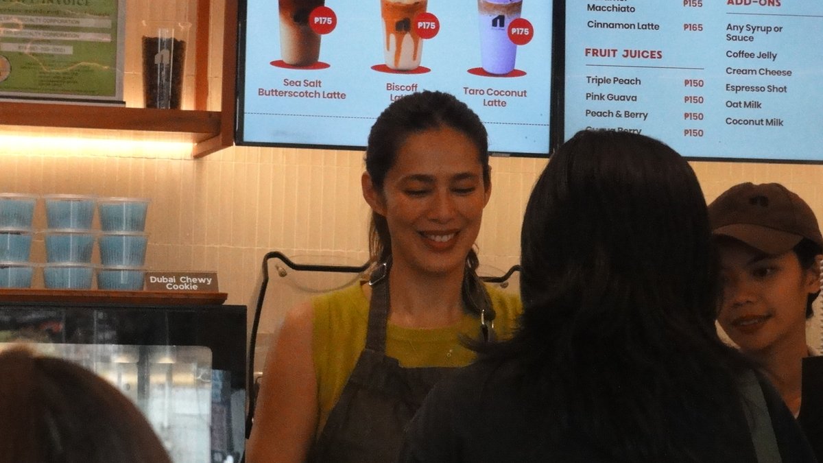 SAPPHICHARK's tweet photo. sarap ng kape lalo na kung si angel aquino yung barista. https://t.co/VDbxmXW6f5