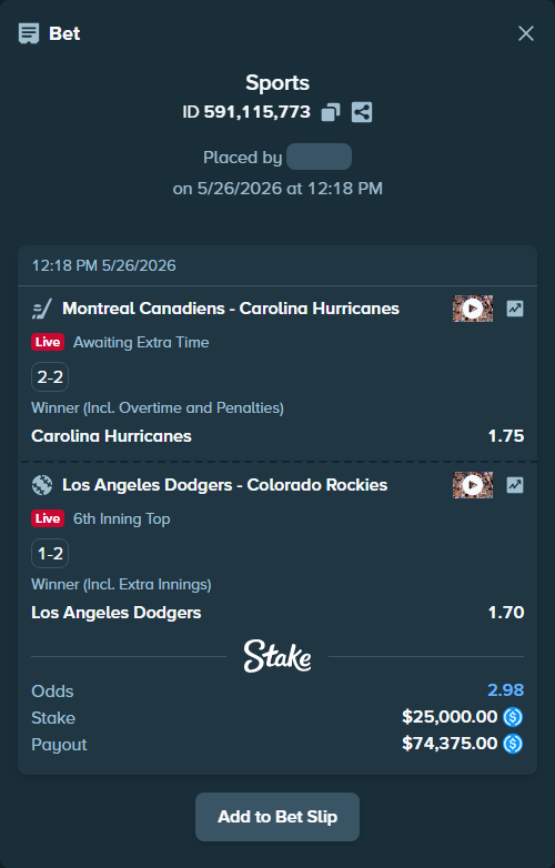 Stake High Roller tweet media