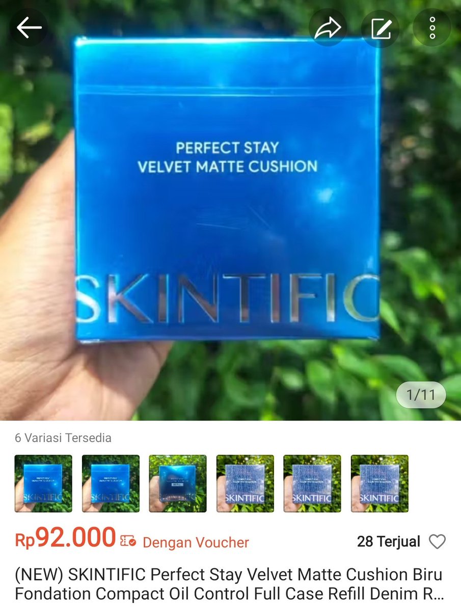 wonuungie's tweet photo. @sbuytme haiii kak^^ aku mau abisin stok aja nihh, jadi tak jual murce
✨️ cushion skintific velvet matte shade ivory only 92k (harga after voc)
produknya ori beli dari ofc store (ada bukti pembeliannya)

link 🍊 ada di pinned twt yaa^^ https://t.co/WCL8dYPYdB