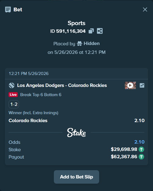 Stake High Roller tweet media