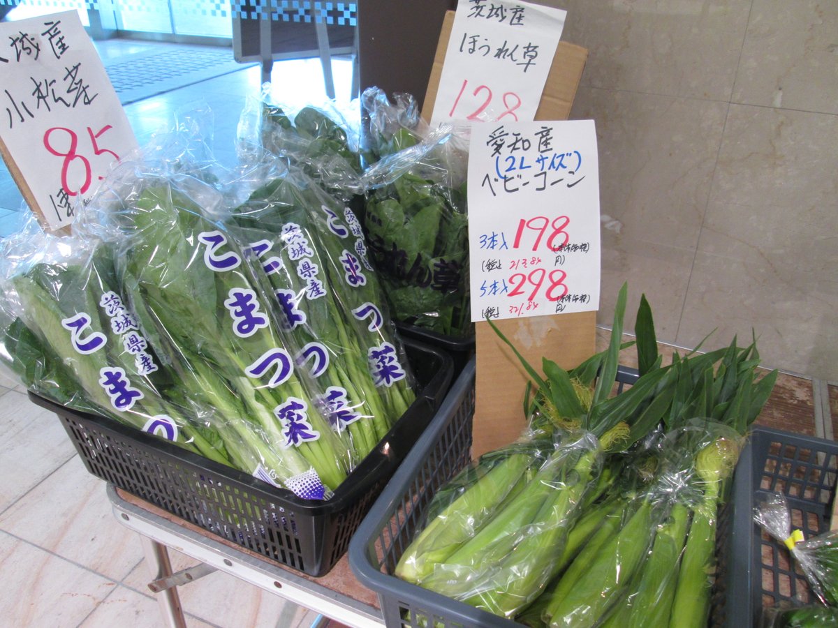 TFT_Building's tweet photo. 本日は八百屋さんが営業中です！
🥬🍅🍆🍊🍉

本日も新鮮な野菜🥬と果物🍒をお手頃価格でたくさんご用意してお待ちしております。特売品は「きゅうり🥒 1袋 3本入 100円(税抜) 限定80袋」です。ぜひお立ち寄りください😃

#TFTビル 
#有明 https://t.co/26aVhk4Ic7