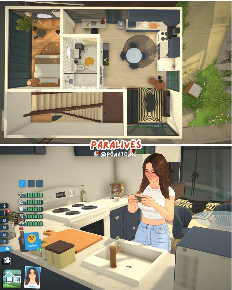 ponapatch's tweet photo. 𑣲
　　⊹ ࣪ ˖  obsessed obsessed obsessed

played only 2 hours while on vacation and I am so excited to return home to this game (•̀ᴗ•́)و

#paralives #paralivesbuilds  
　　── .✦ https://t.co/YuB5JXFncJ