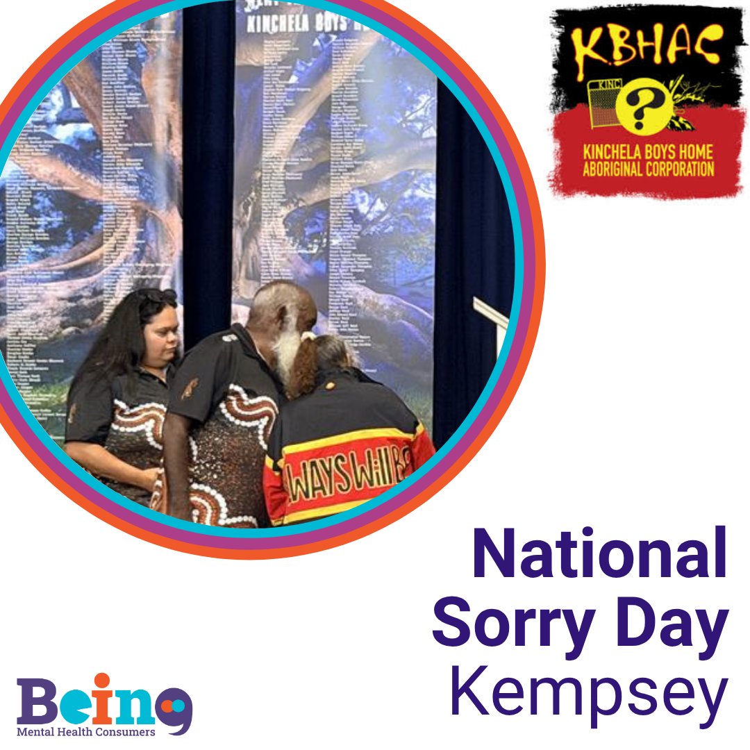 BEINGMHC's tweet photo. Deeply moved &amp; honoured to be guests at the Kinchela Boys Home Aboriginal Corp Sorry Day event, Kempsey.

"Through collective truth-telling, we CAN pave a path toward healing and find meaning within the trauma endured," said BEING CEO de Vera.

Murrungbu/thank you for hosting us https://t.co/vC7yrpLioR