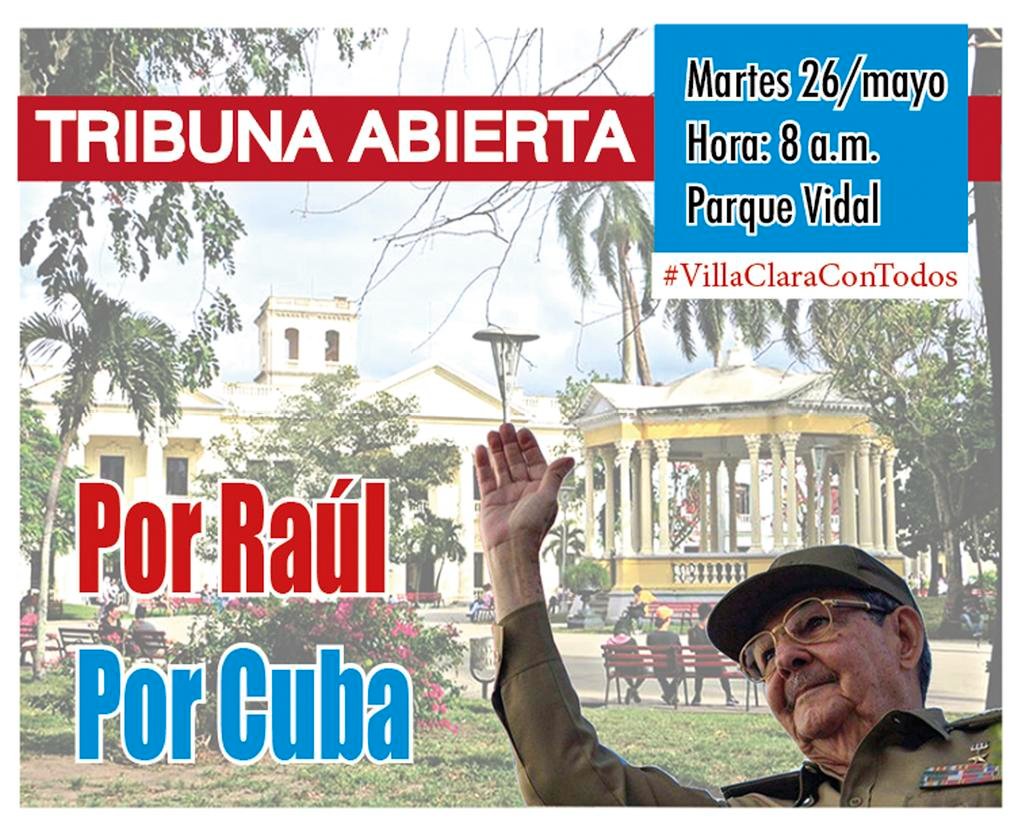 villacons's tweet photo. 🇨🇺👷 Los trabajadores de la #ECMVC estarán presentes este 26 de mayo en la Tribuna Abierta en el parque Vidal de #SantaClara porque #RaúlEsRaúl y #LaPatriaSeDefiende.

#VillaClaraConTodos
#10AñosECMVC 
#10AñosConstruyendoElFuturo
#RevolucionEsConstruir https://t.co/BtayeFkDIQ