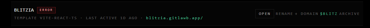 khaledajaa's tweet photo. was in the middle of shipping some updates to BLITZIA on @gitlawb playground

finished the Options menu, Run Info panel, and started building the in game Shop

then hit the same 502 Bad Gateway issue as yesterday and now the playground preview won't load 😮‍💨

is there any way to rollback or backup to a previous version @gitlawb ? would really appreciate any help from the devs @kevincodex  or anyone who's dealt with this before 🙏